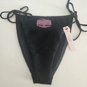 Victoria Secret SEXY Black String Cheeky Bikini Bottom NWT